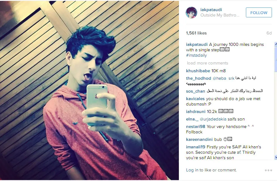Ini dia selfie ganteng Ibrahim Khan yang mencuri perhatian @instagram.com/iakpataudi