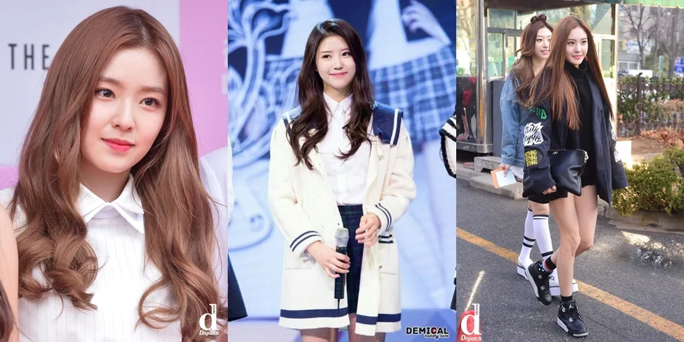 Tiga idol muda tercantik, (kiri) Irene Red Velvetl, Mijoo Lovelyz, dan Nahyun SONAMOO. ©koreaboo.com