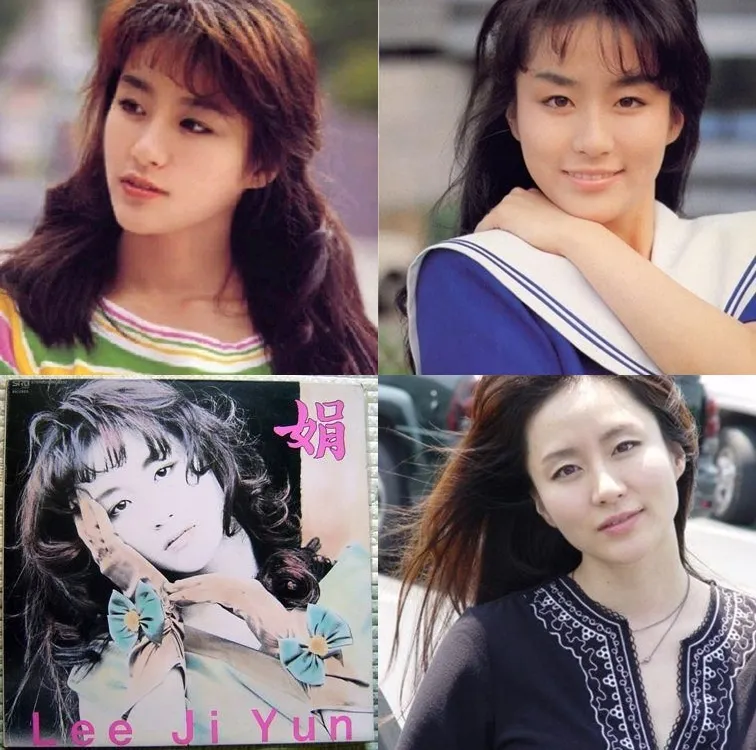 Sosok muda Lee Ji Yeon dan (kanan bawah) saat dirinya sekarang sudah berusia 48 tahun. © koreaboo.com