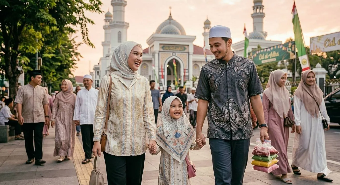 Idul Adha bersama pasangan - image by AI