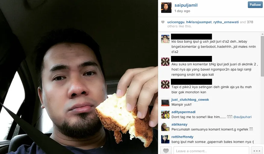 Saipul Jamiell dianggap nggak pantas jadi juri kontes dangdut/©instagram.com/saipuljamil