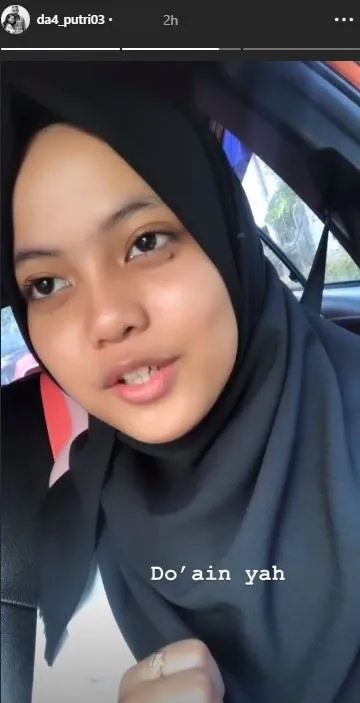 Hari ini Putri DA jalani Ujian Nasional hari pertama. (credit: Instagram.com/da4_putri03)