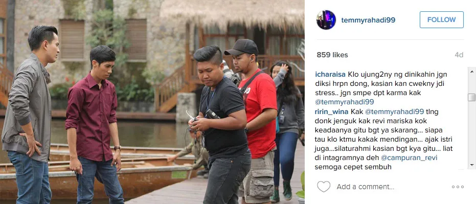 Instagram Temmy Rihadi diserbu netizen © Instagram.com/temmyrihadi99