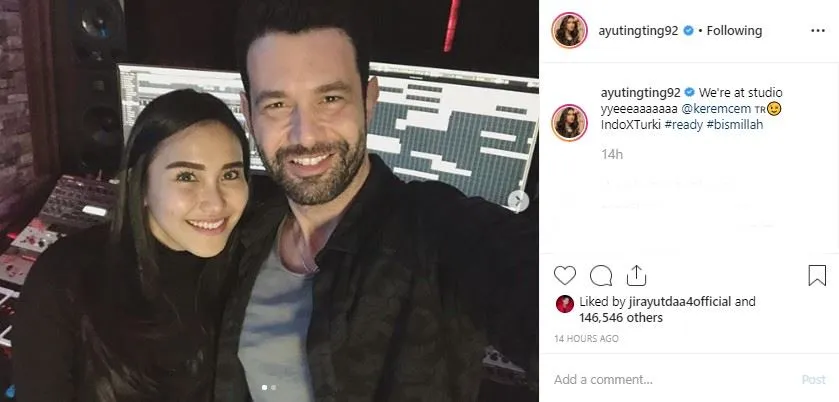 Ayu Ting Ting dan Keremcem (credit: Instagram.com/ayutingting92)