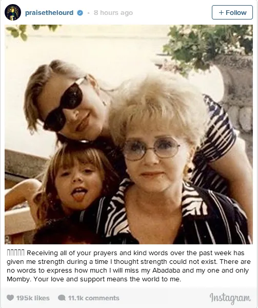 Billie berterima kasih atas doa dan support banyak orang/©instagram.com/praisethelourd