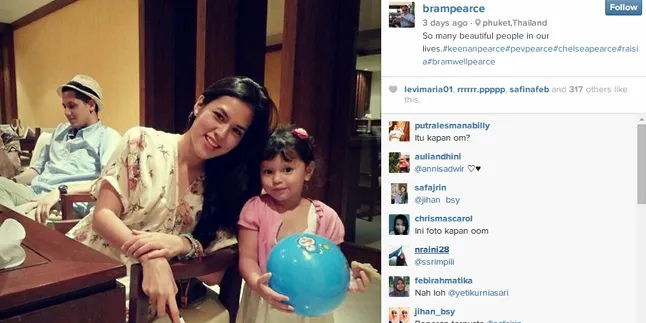 Raisa ikut liburan bersama keluarga Keenan/©instagram.com®/brampearce