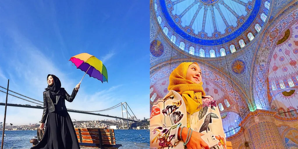 Dian Pelangi sedang liburan di Turki/©instagram.com/dianpelangi