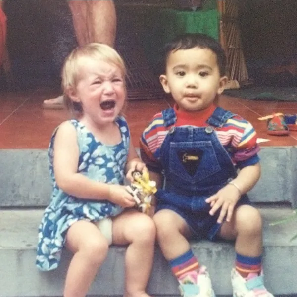 Jojo kecil bikin nangis cewek bule!/©instagram.com/jojosuherman