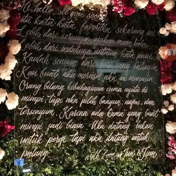 Puisi romantis dari Jun dan Tian/©instagram.com/celinejess16