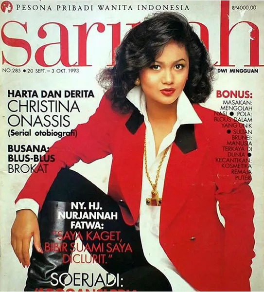 KD saat jadi cover majalah Sarinah tahun 1993/©instagram.com/krisdayantirl