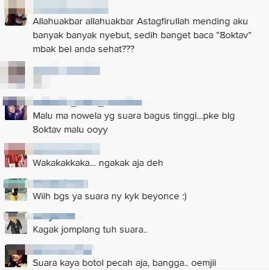 Komentar pedas netizen yang ragukan kemampuan menyanyi Bella/©instagram.com/bellashofie_suryo