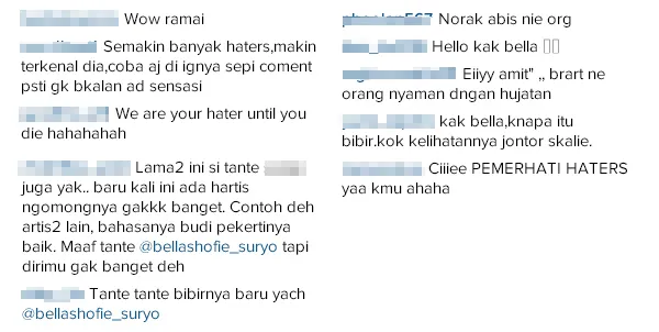 Ragam komentar netizen di Instagram Bella/©Official Instagram Bella Shofie
