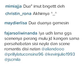 Komentar-komentar di Instagram Prilly soal selfienya bareng Jessica Mila/©instagram.com/prillylatuconsina96