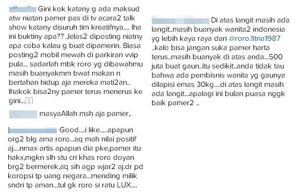 Komentar netizen soal kuku Roro/©Official Instagram Roro Fitria
