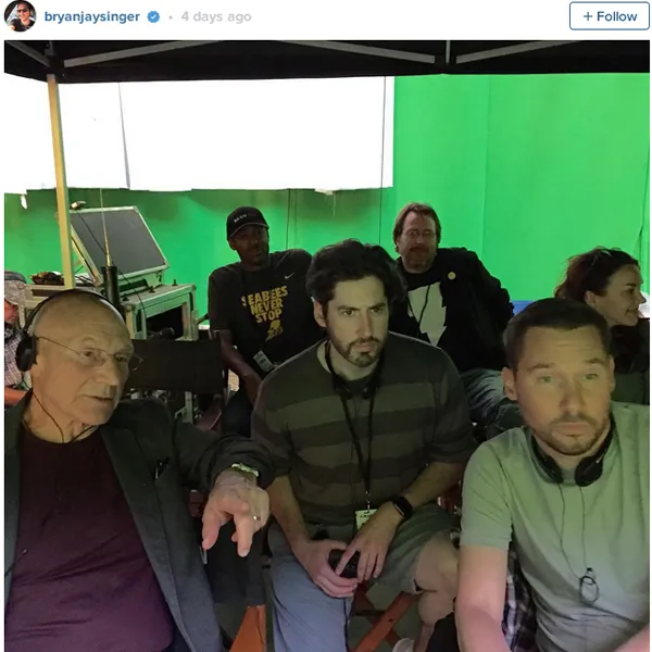 Patrick Stewart kembali ke lokasi syuting, mau ikut main lagi?/©Official Instagram Bryan Singer