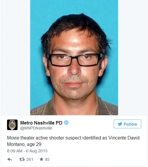 Polisi Nashville merilis identitas pelaku penyerangan di bioskop Tenessee/©variety.com