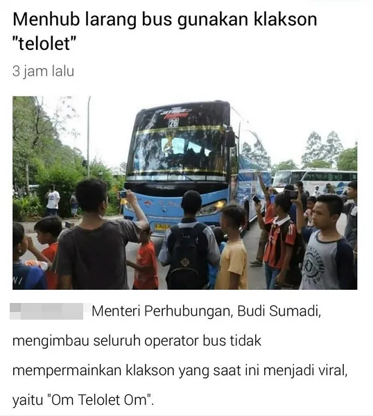Robby Purba komentari kabar larangan klakson telolet/©instagram.com/robbypurba