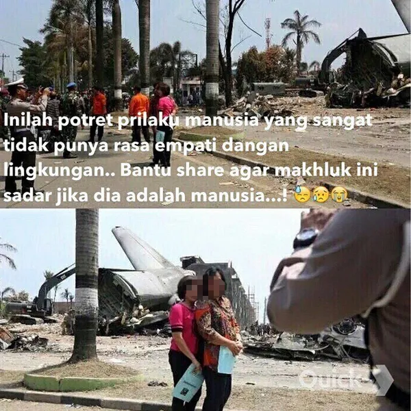 Nekat selfie di TKP Hercules jatuh, dua ibu ini kena semprot Robby Purba/©Official Instagram Robby Purba