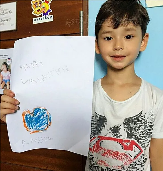 Ucapan selamat Hari Valentine dari Kenzou untuk Rassya/©instagram.com/tamarableszynskiofficial