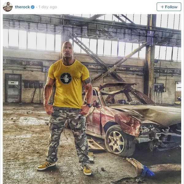 The Rock akan bermain dalam film CENTRAL INTELLIGENCE sebagai Agen Bob yang ngefans berat sama Unicorn/©Official Instagram The Rock