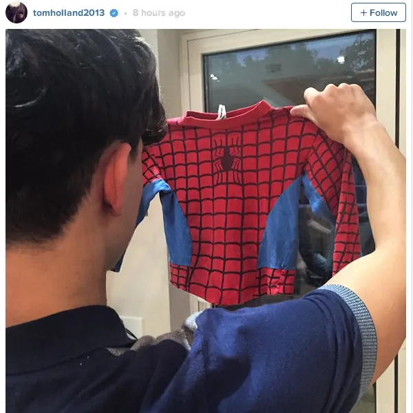 Piyama Tom Holland jadi bukti bahwa dirinya sudah ngefans Spider-Man sejak kecil/©instagram.com/tomholland