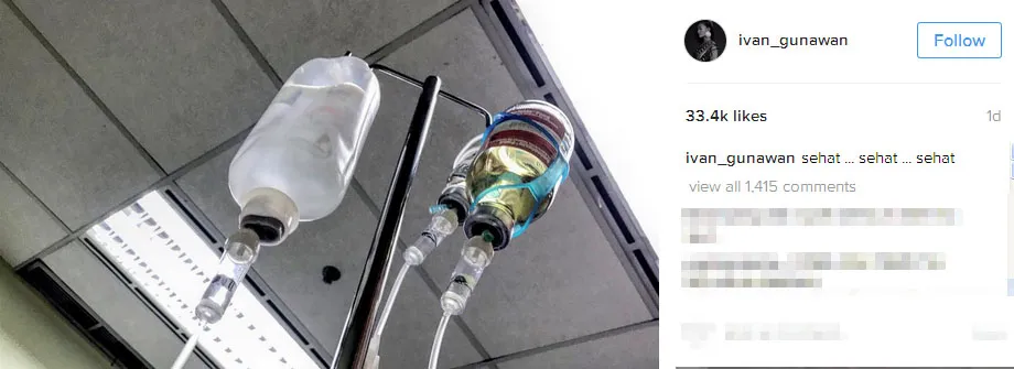 Kondisi Ivan Gunawan sedang drop © Instagram.com/ivan_gunawan