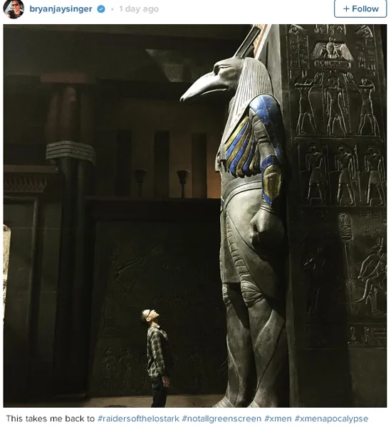 Lokasi syuting X-MEN: APOCALYPSE ala Mesir/©Official Instagram Bryan Singer