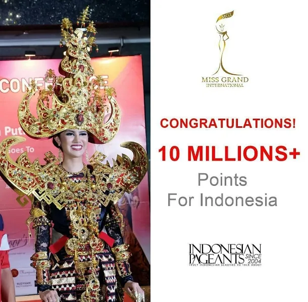 Ika dengan kostum nasionalnya ©intagram/officialputriindonesia