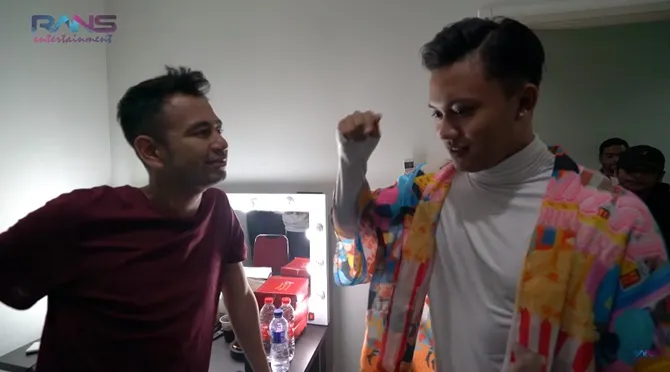 Raffi Ahmad dan Rizky Febian (credit: Rans Entertainment YouTube channel)