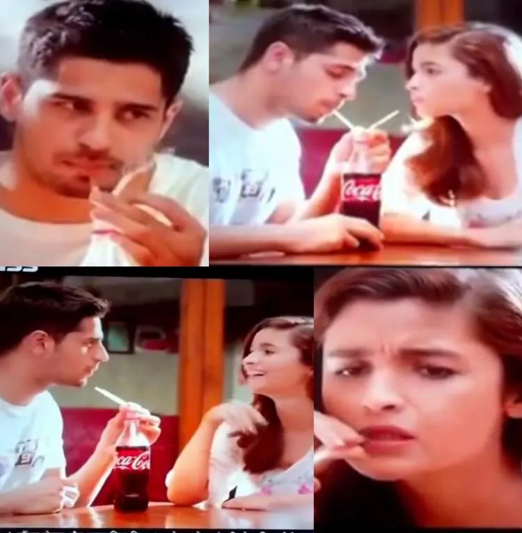 Iklan minuman terbaru Alia Bhatt dan Sidharth Malhotra @pinkvilla.com