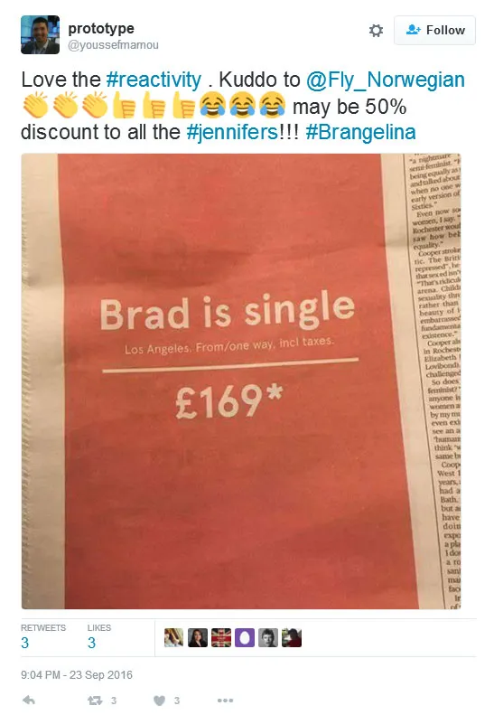 Untung, maskapai ini sukses hadirkan iklan yang unik untuk promosinya pada masyarakat © twitter.com/youssefmamou