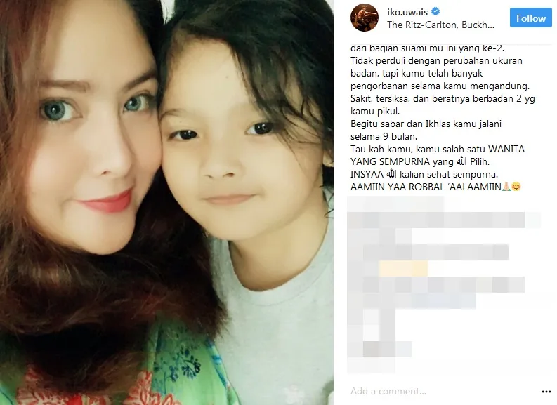 Audy sedang hamil anak kedua ©instagram/iko.uwais