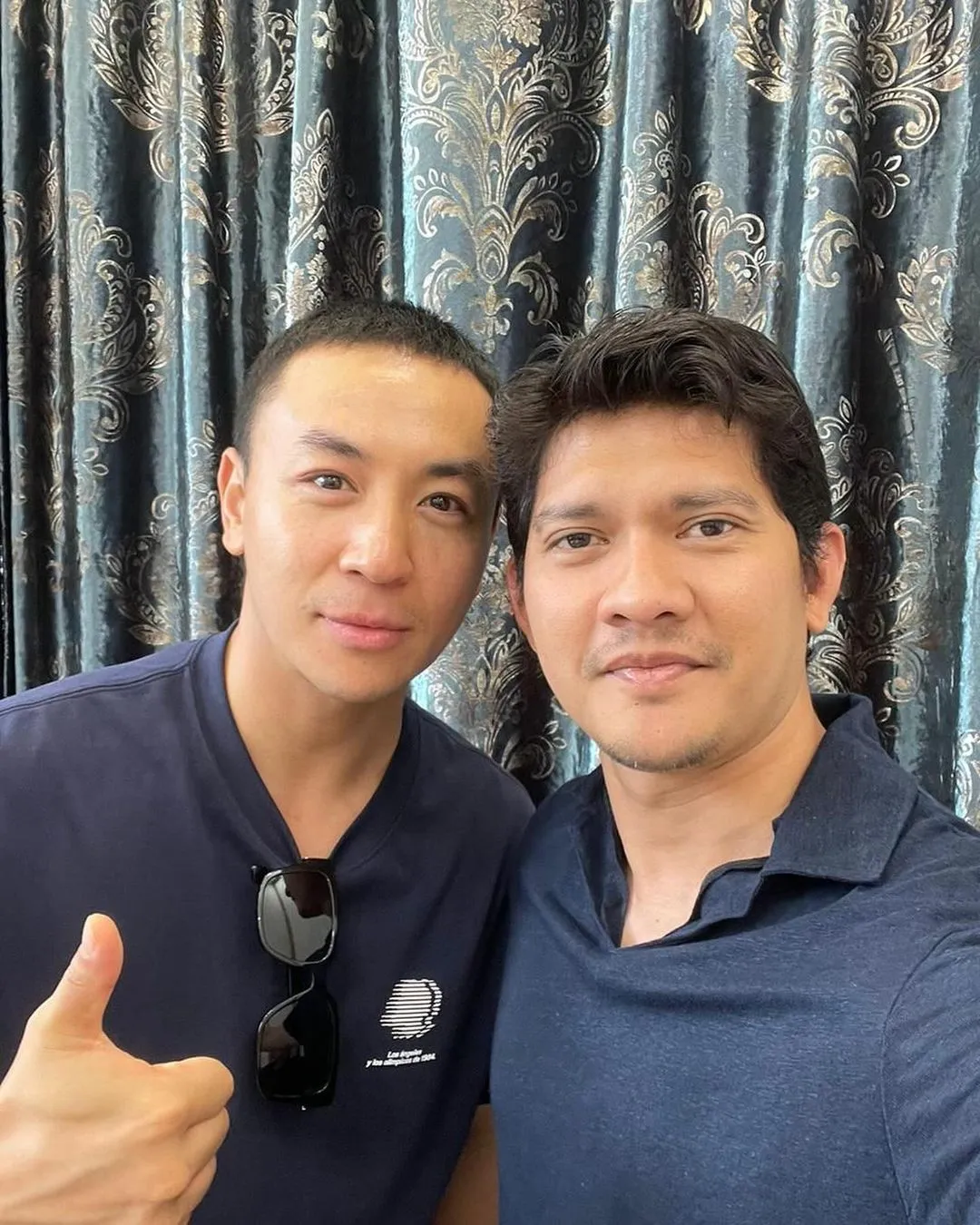 Potret Iko Uwais Bareng Ashton Chen Pemeran Shi Xialong di SHAOLIN POPEY (Credit: Instagram/iko.uwais)