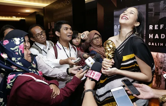 Putri Marino begitu antusias ingin cepat bertemu dengan buah hati © KapanLagi.com/Agus Apriyanto