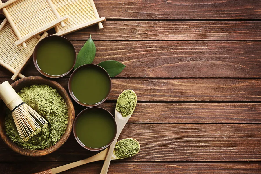 Ilustrasi teh hijau (Credit: Shutterstock)