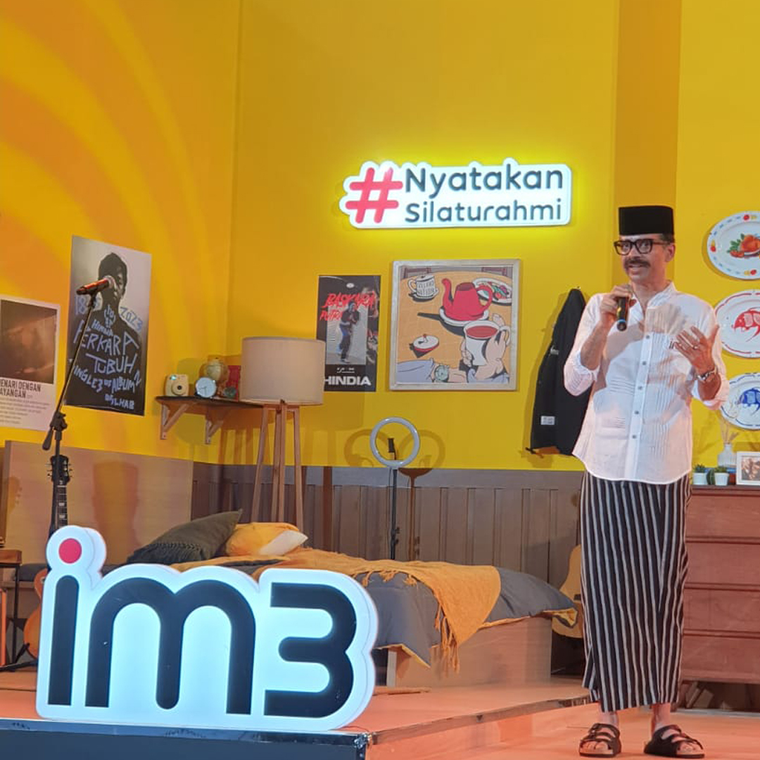 Ritesh Kumar Singh selaku Director & Chief Commercial Officer Indosat Ooredoo Hutchison di Press Conference Ramadan IM3 Nyatakan Silaturahmi bersama Freedom Internet.