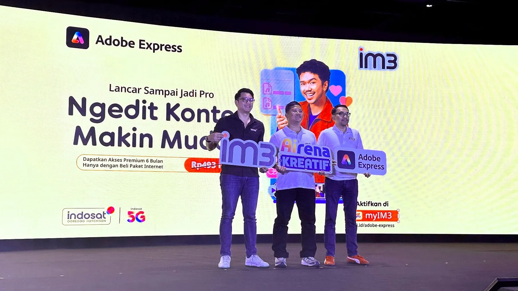 Peluncuran AIrena Kreatif, kolaborasi IM3 dan Adobe Express. (©KapanLagi/Wuri Anggarini).