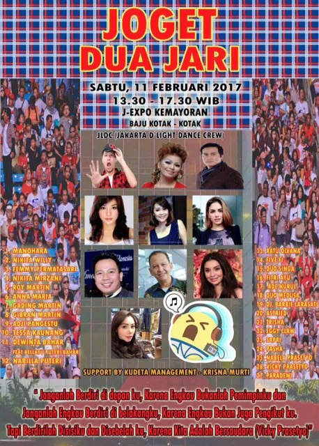 Para artis di Konser Goyang 2 Jari © KapanLagi.com®/Sahal Fadhli