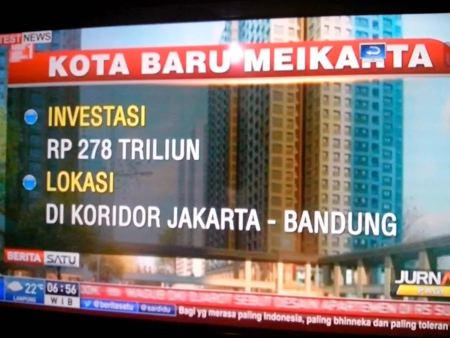 Sebagaimana layaknya sebuah kota, Meikarta dirancang untuk menampung sampai dua juta penduduk © Istimewa