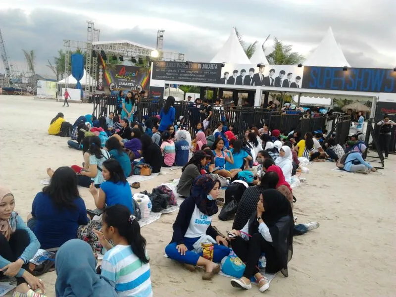 Suasana di lokasi konser @foto: Juwita