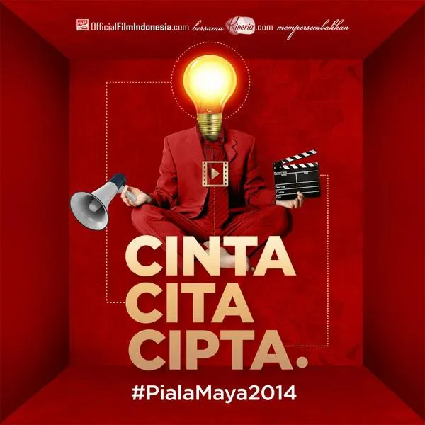 Tagline resmi Piala Maya 2014 via ©Abbas Aditya