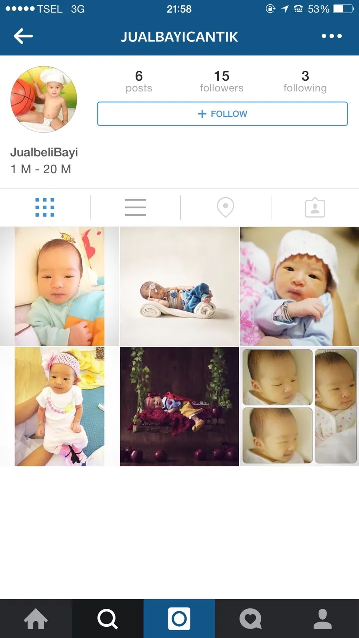 Foto bayi Thalia putri Ruben Onsu dipasang di akun jual bayi. ©KapanLagi.com®/Adi Abbas Nugroho