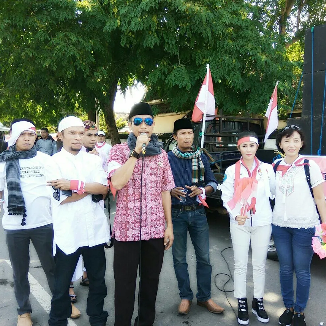 Chika Xydia gelar aksi damai © Kapanlagi.com/Fikri Alfi Rosyadi