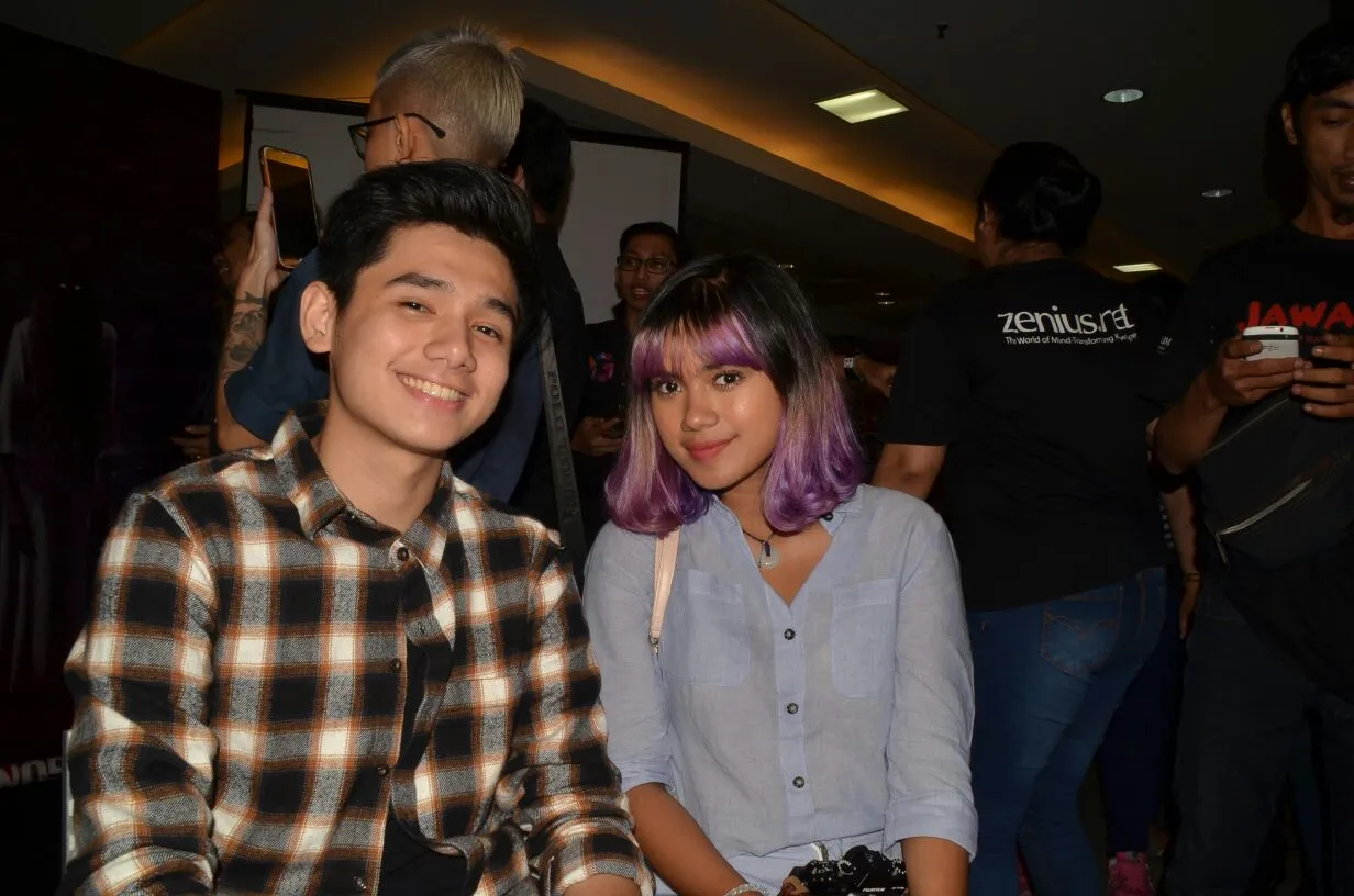 Audi Marissa support Rayn Wijaya dengan hadir di acara launching novel terbaru sang kekasih © KapanLagi.com/Fikri Alfi Rosyadi