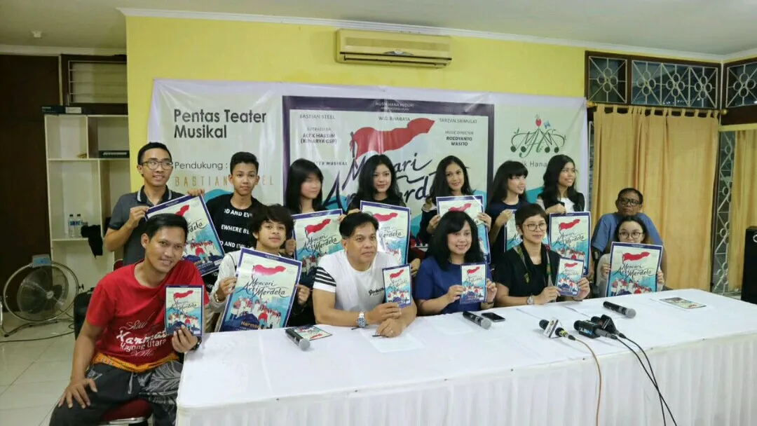 Bastian Steel terlibat dalam pegelaran teater berjudul Mencari Arti Merdeka. ©KapanLagi.com/Sahal Fadli