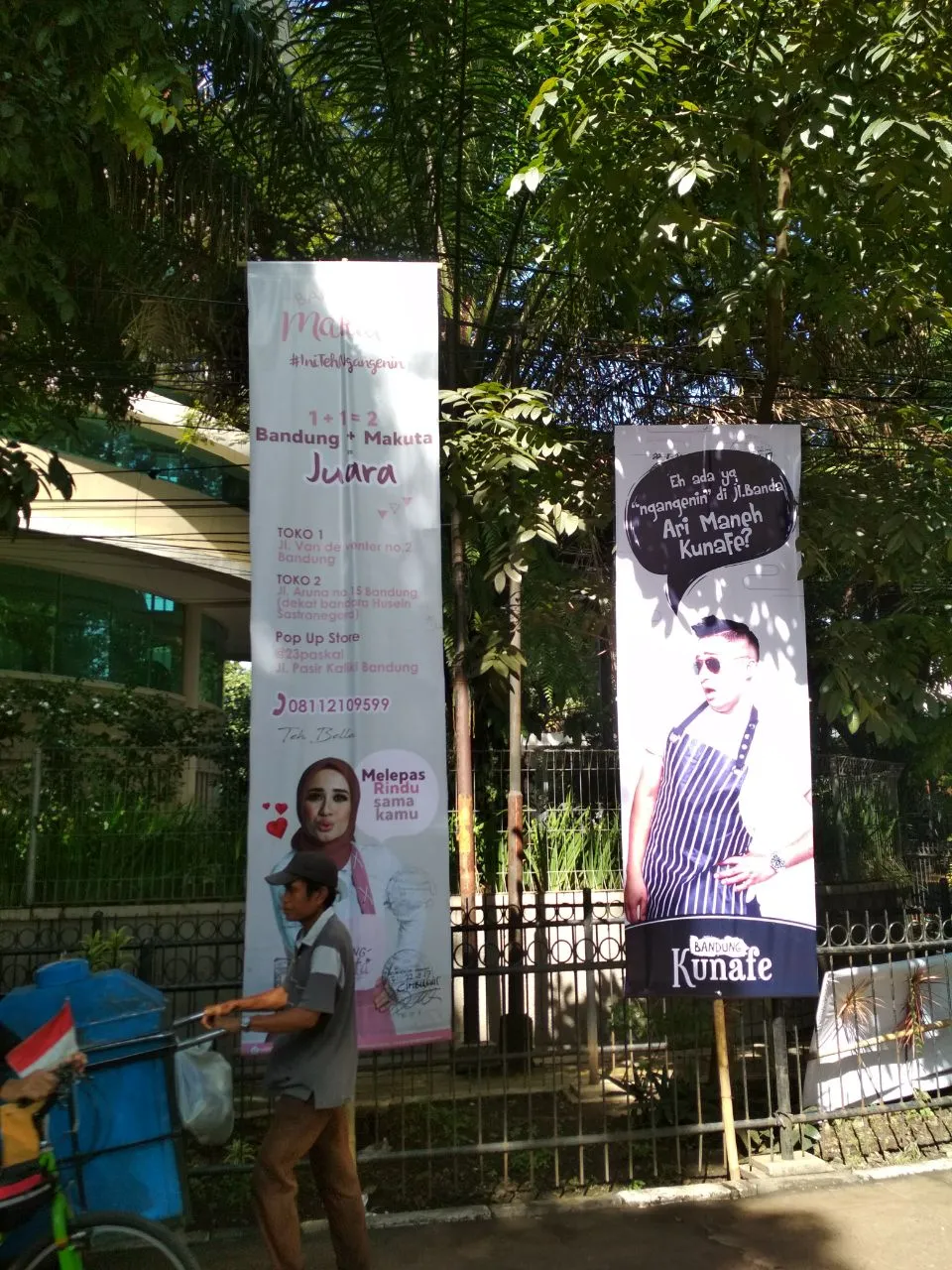 Ganti Irfan yang tanggapi banner Bella © Dokumentasi Pribadi