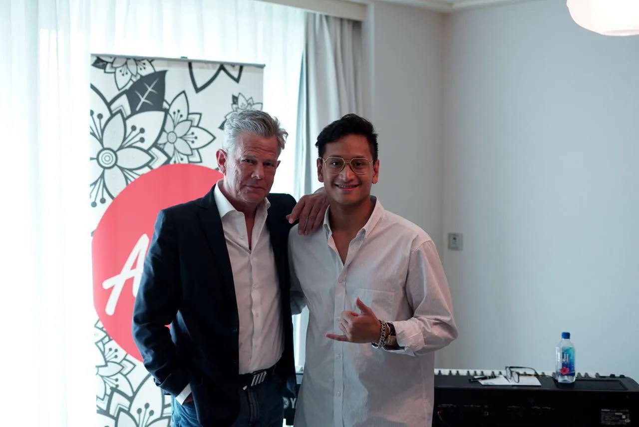 Abirama & David Foster © Kapanlagi/Fikri Alfi Rosyadi