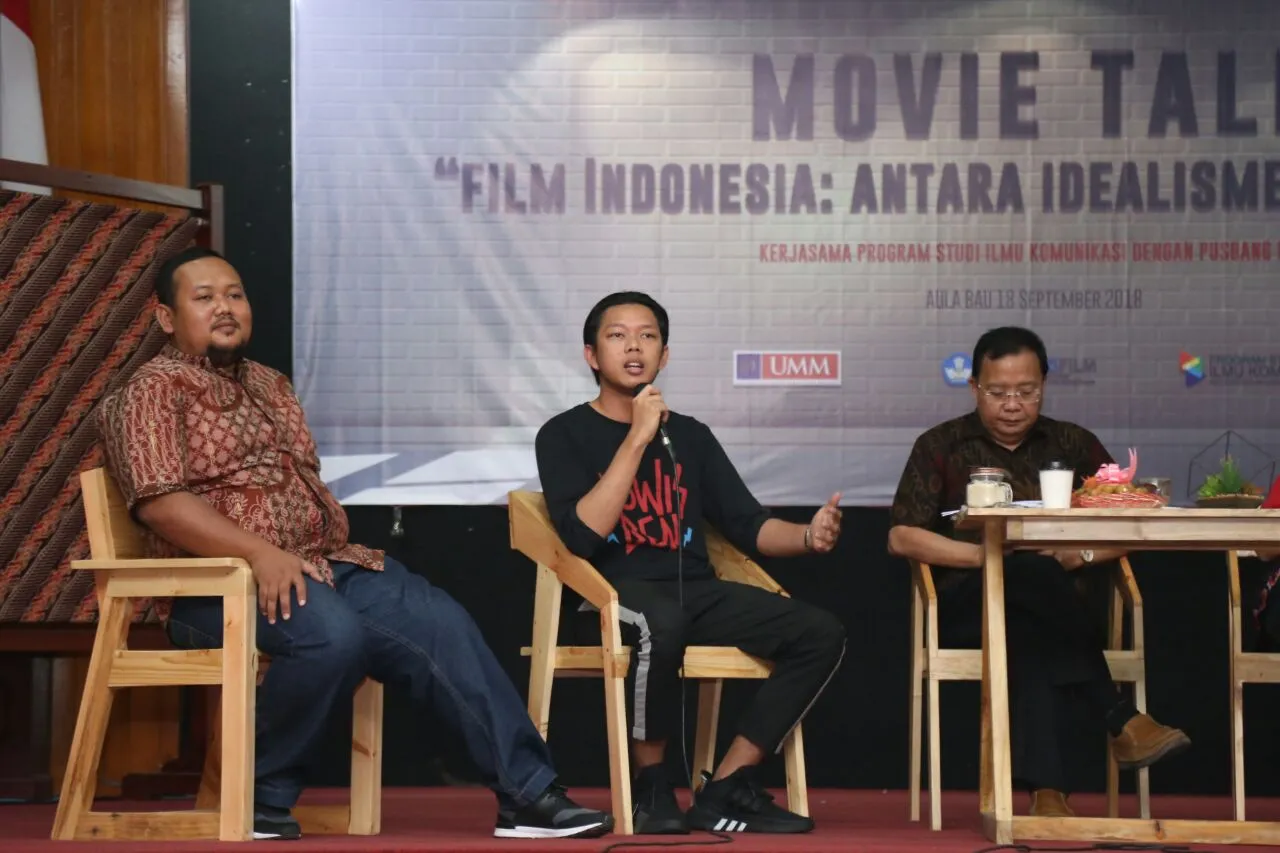 Bayu Skak dalam acara di Universitas Muhammadiyah Malang (UMM). (Foto: Darmadi Sasongko)