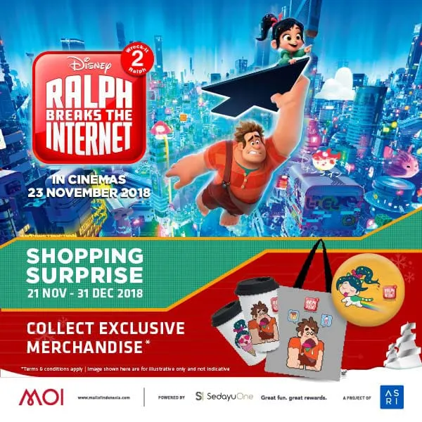 Ralph Breaks the Internet: Wreck-It Ralph di Mall of Indonesia / Credit: Dokumentasi Pribadi