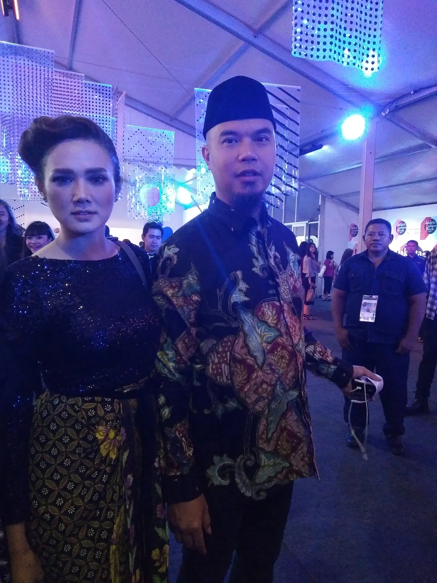 Mulan dan Dhani hadiri JWF 2017 © KapanLagi.com®/Nuzulur Rakhmah